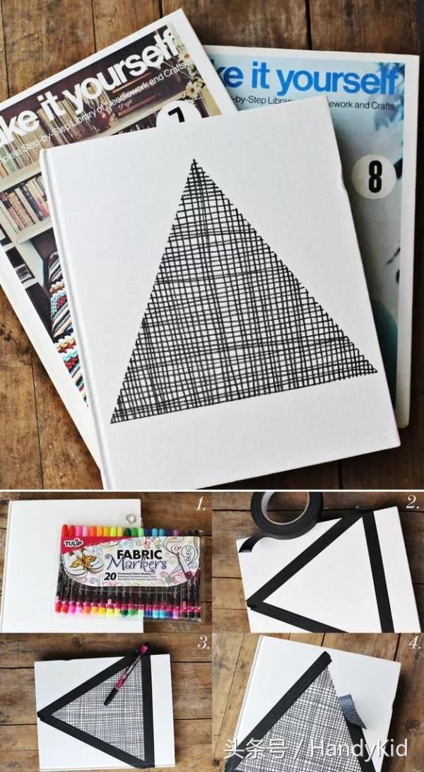 diy书皮教程,小清新手工书皮