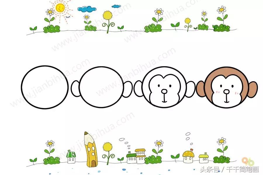 儿童简单动物简笔画大全,怎么画动物唱歌的模样简笔画