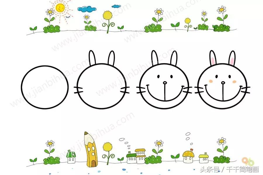 儿童简单动物简笔画大全,怎么画动物唱歌的模样简笔画