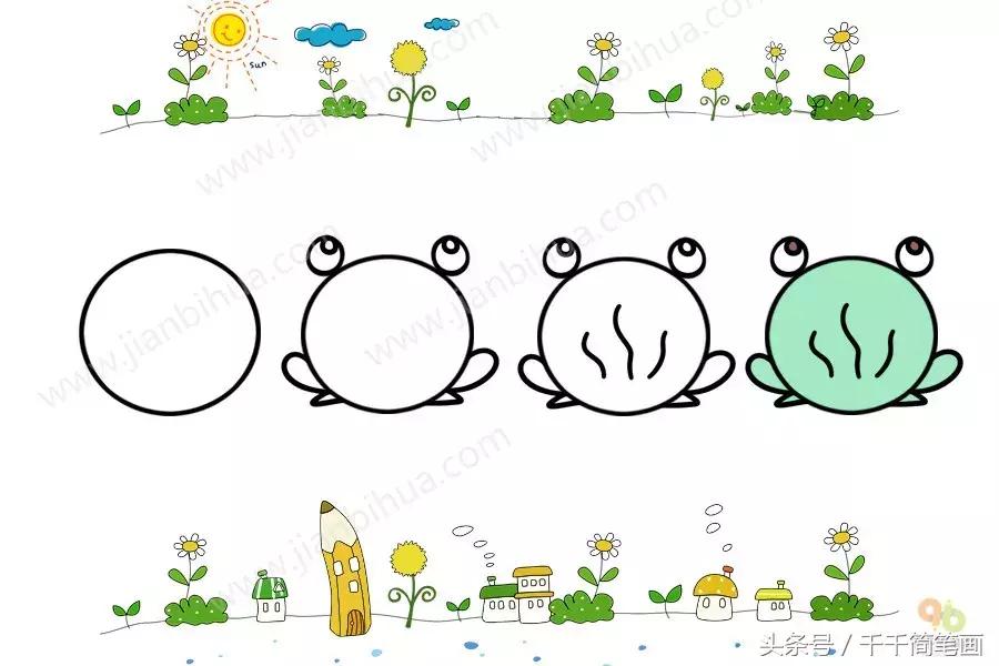 儿童简单动物简笔画大全,怎么画动物唱歌的模样简笔画