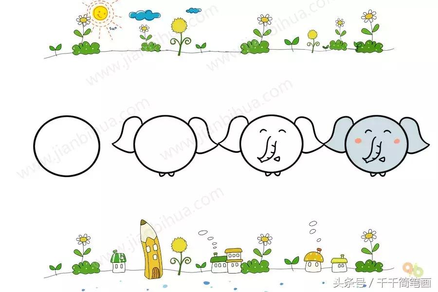 儿童简单动物简笔画大全,怎么画动物唱歌的模样简笔画