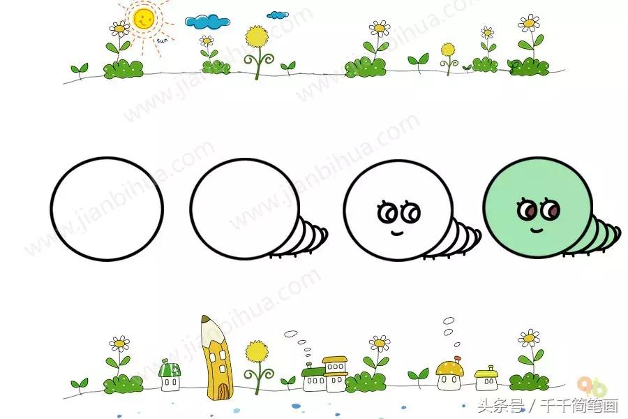 儿童简单动物简笔画大全,怎么画动物唱歌的模样简笔画