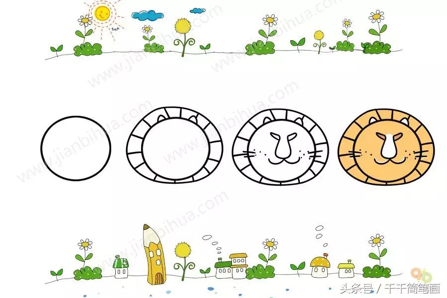 儿童简单动物简笔画大全,怎么画动物唱歌的模样简笔画