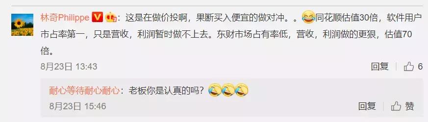 东方财富老板娘买同花顺,东方财富老板娘买同花顺股票