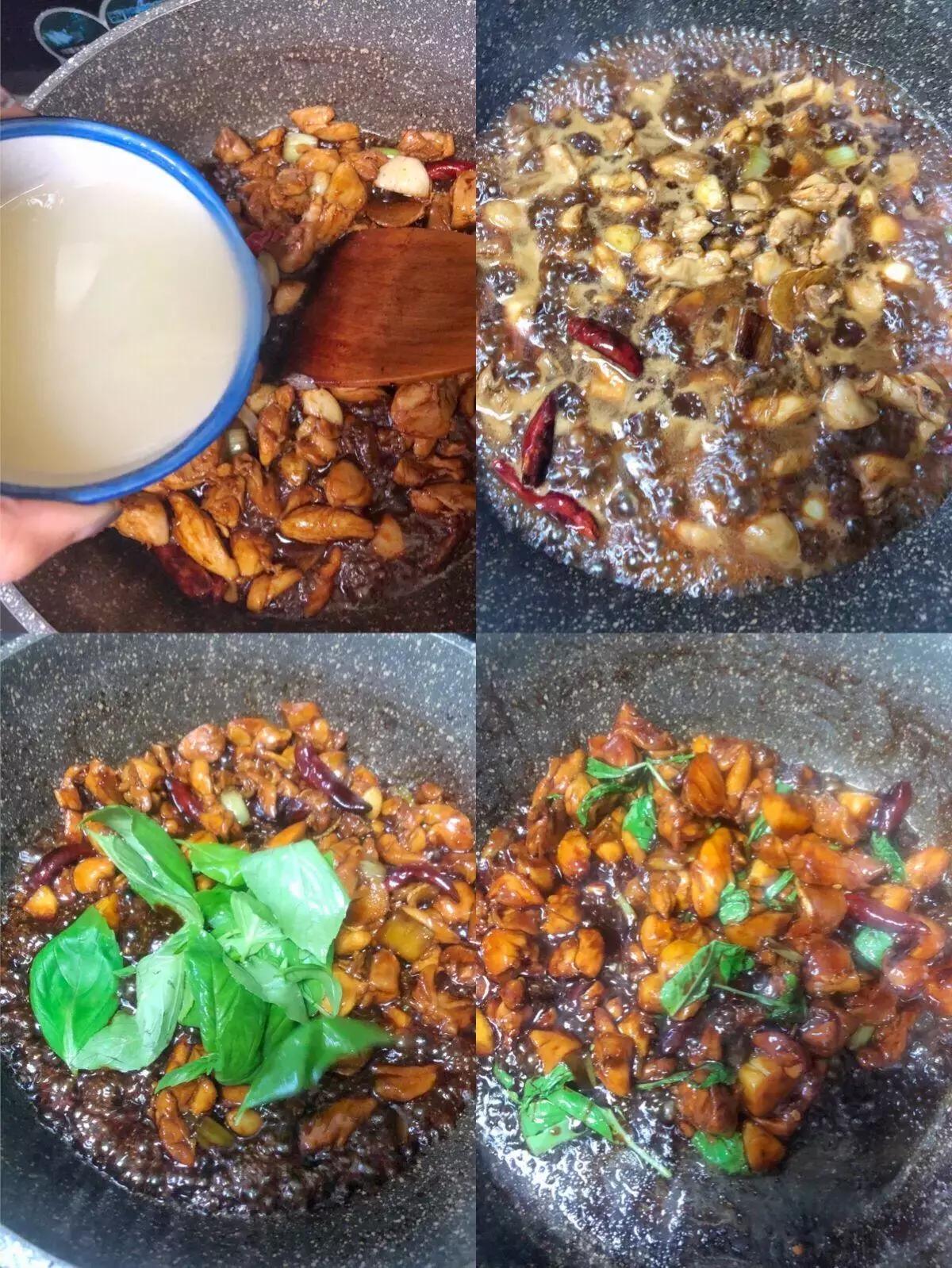 广东正宗的三杯鸡,九层塔三杯鸡的正宗配方