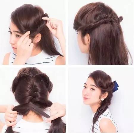 卷发扎发教程简单好看减龄,短发的扎发教程简单又好看
