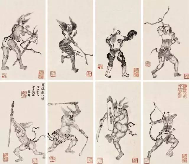 扬州八怪华喦,中元节妖魔鬼怪视频