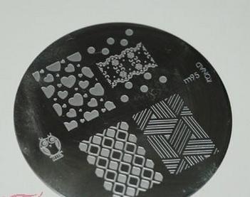 美甲图片网红款雪花粉美甲,简约彩绘贴纸美甲