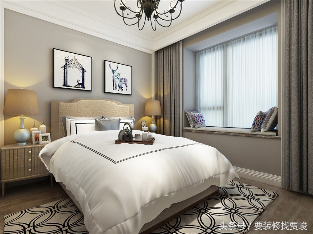 120平的龙之梦畅园美式风格效果图展示-沈阳装修公司-林凤装饰