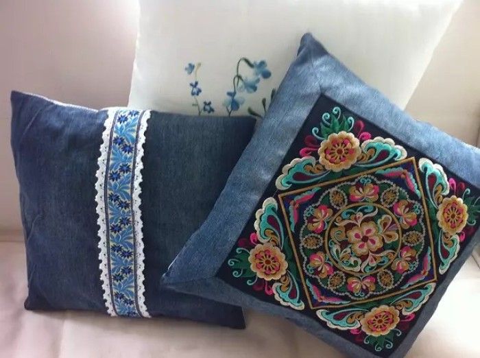 牛仔裤变废为宝手工制作,旧牛仔裤diy改造手工制作时尚背包