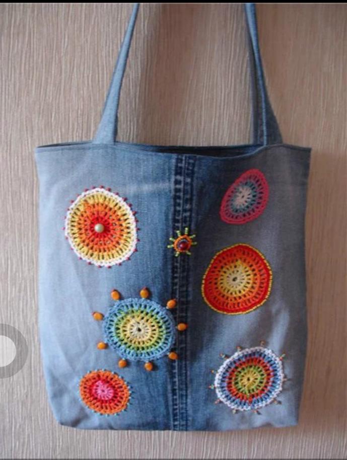 牛仔裤变废为宝手工制作,旧牛仔裤diy改造手工制作时尚背包