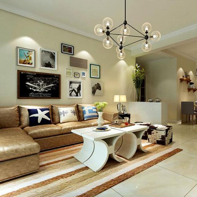 160平收纳实用装修效果图,客厅装修效果图现代简约风隔板