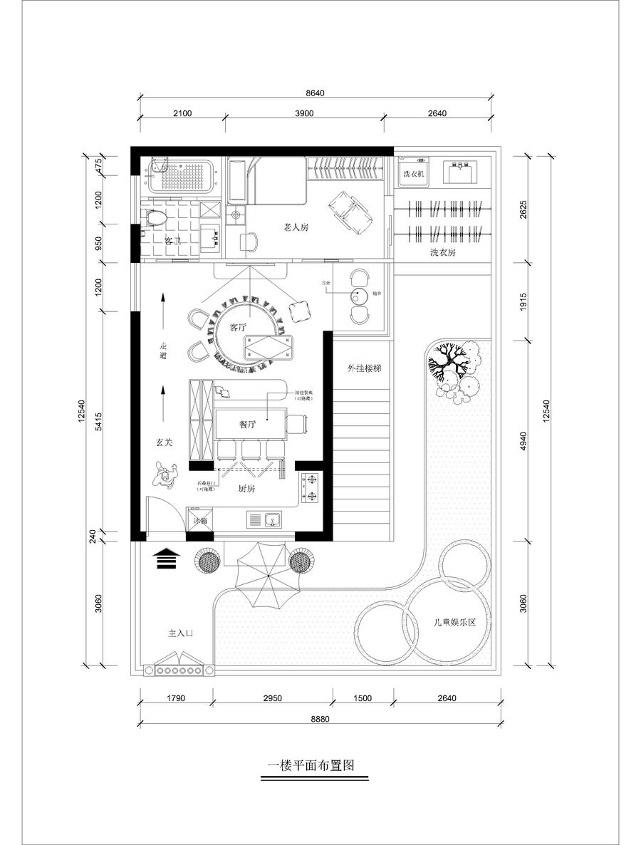 一楼二楼复式带花园装修效果图,复式房户型设计图大全