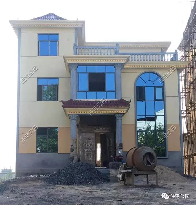 农村一层自建房带地下室效果图,农村自建房三层带地下室真实图