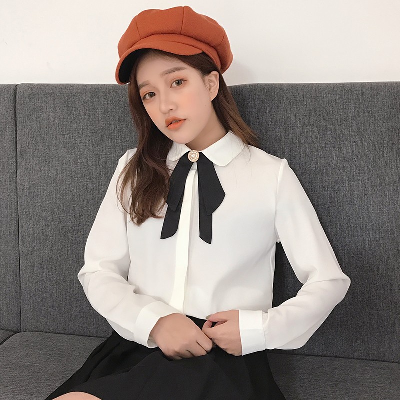 白衬衫平价推荐学院风,白衬衫秋冬学院风