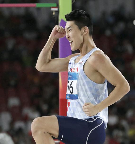 韩国男子跳高决赛视频,仁川亚运会男子跳高集锦