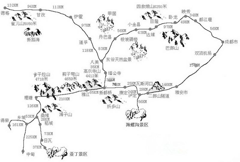 川渝自驾旅游攻略路线大全,川贵渝线自驾游路线图