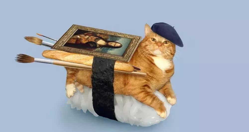 猫咪卧在盘子,猫咪卧在桌子上