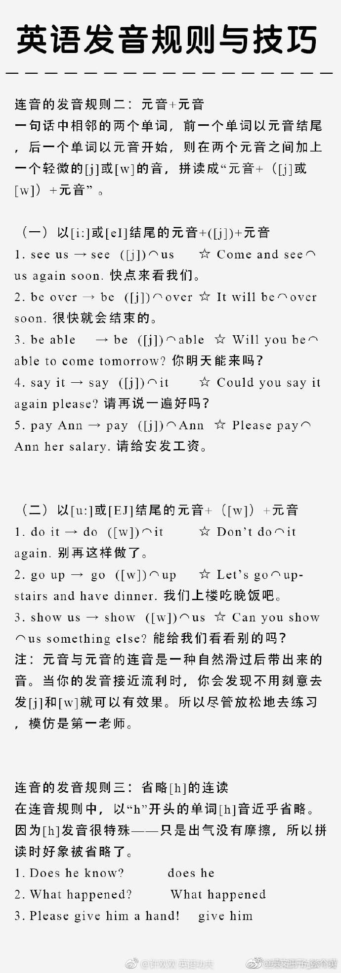 英语中常见的发音规则连读弱读,英语重读发音规则与技巧完整版