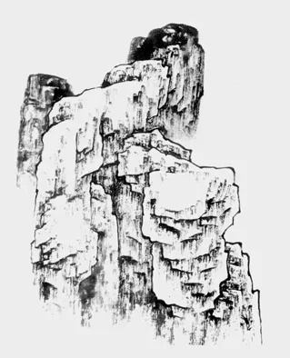 中国画山水技法教程松树,工笔山水皴法教学视频