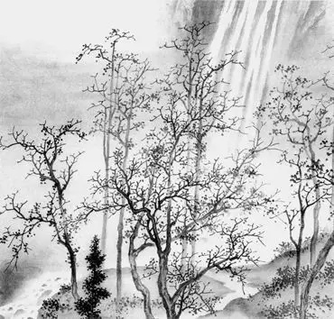 中国画山水技法教程松树,工笔山水皴法教学视频
