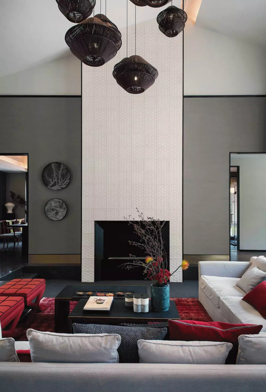 30款新中式背景墙设计案例欣赏,复古背景墙素材大全