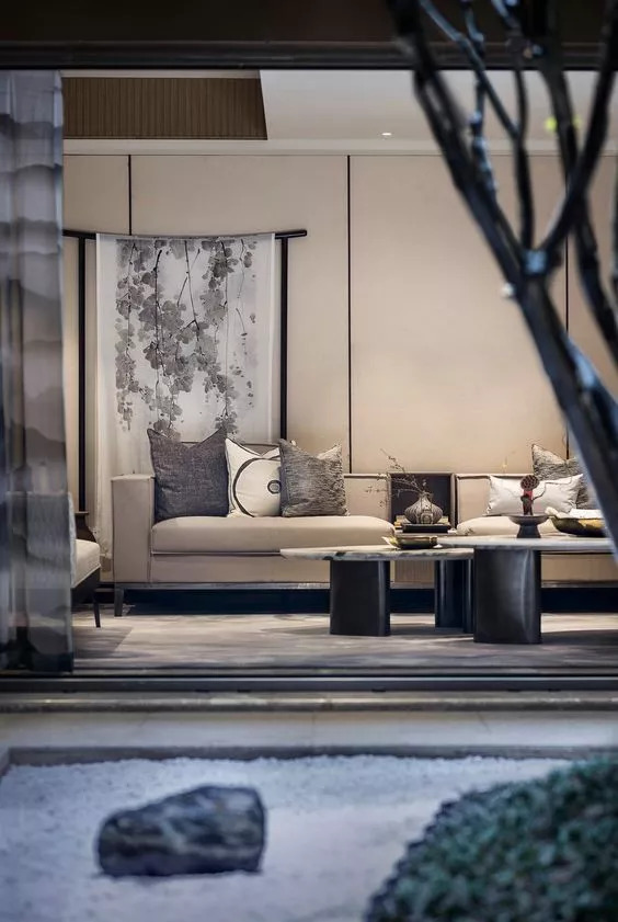 30款新中式背景墙设计案例欣赏,复古背景墙素材大全