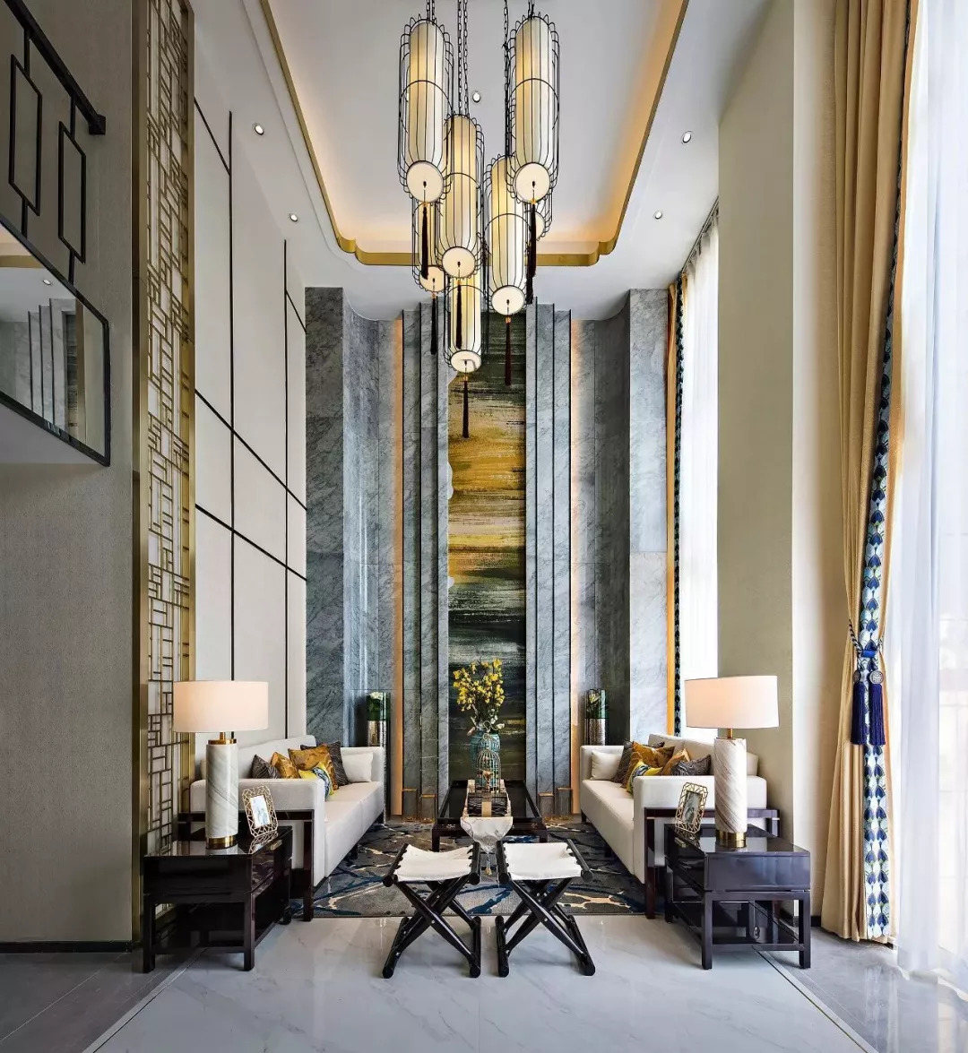 30款新中式背景墙设计案例欣赏,复古背景墙素材大全