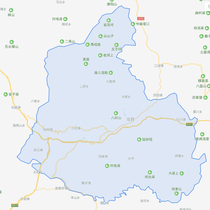 甘肃陇南八个县名,甘肃陇南市成县简介