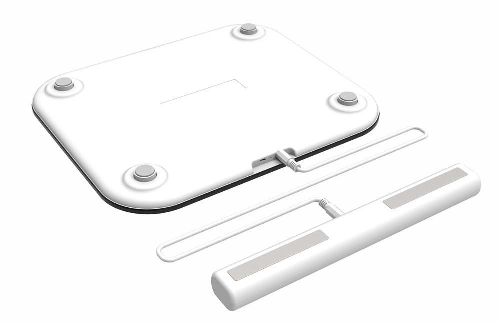 他的体脂秤可手握8个电极测量精确到50克配合APP识别5千种食物