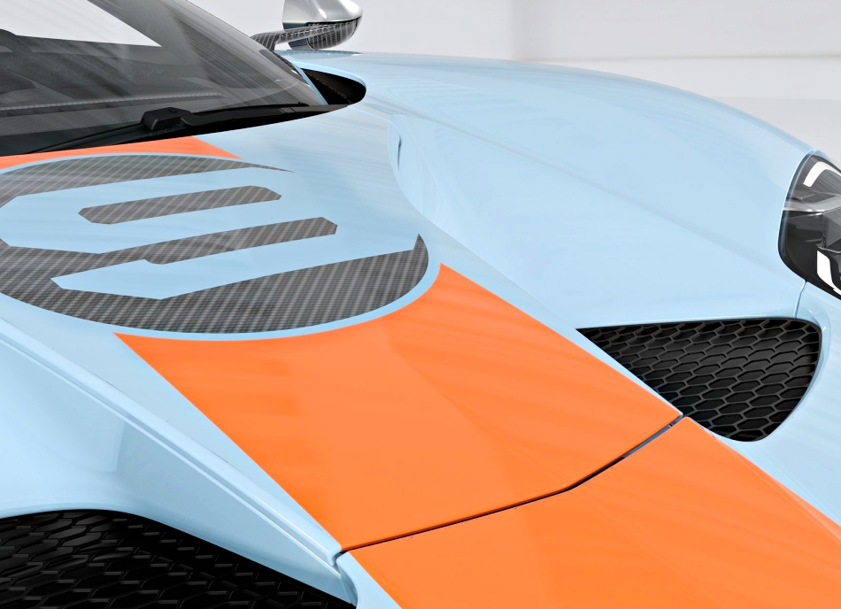 福特新款gt40图片,福特gt40限量版白色