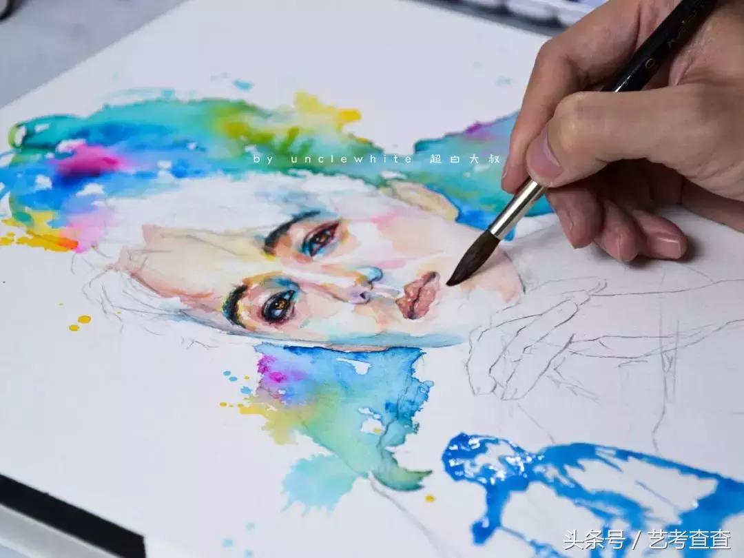 非常简单的水彩人物画法,简单的水彩小插画