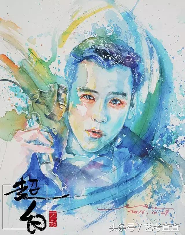 非常简单的水彩人物画法,简单的水彩小插画