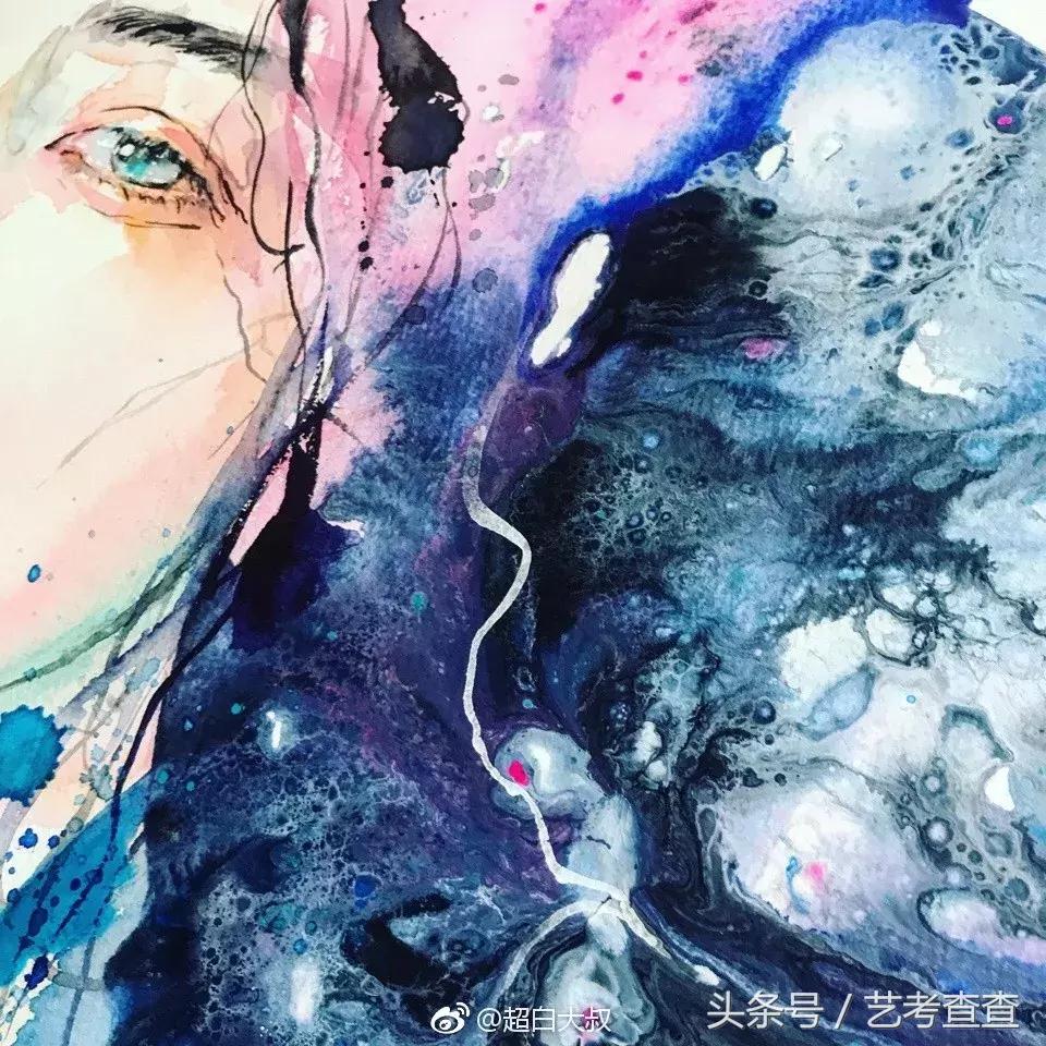 非常简单的水彩人物画法,简单的水彩小插画