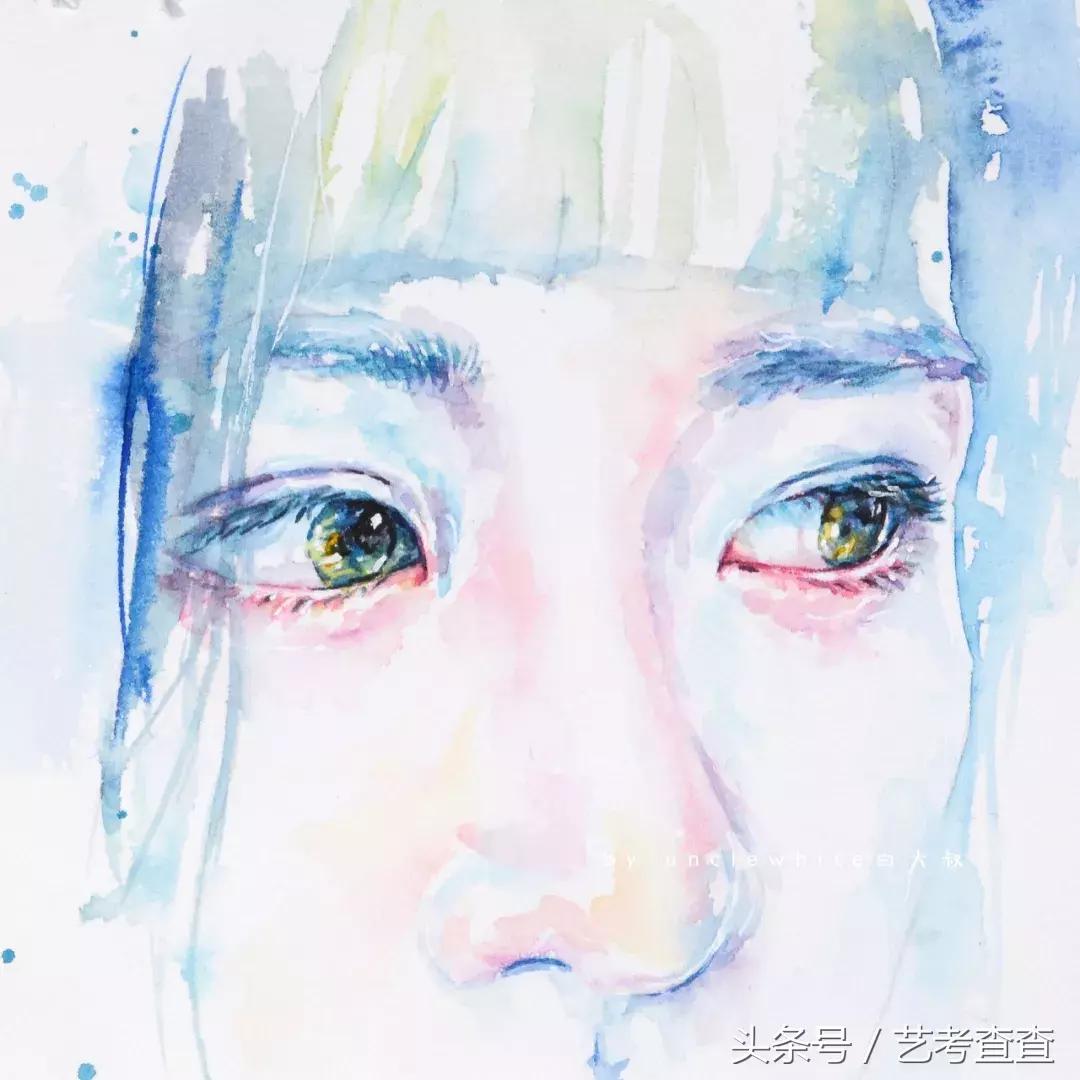 非常简单的水彩人物画法,简单的水彩小插画