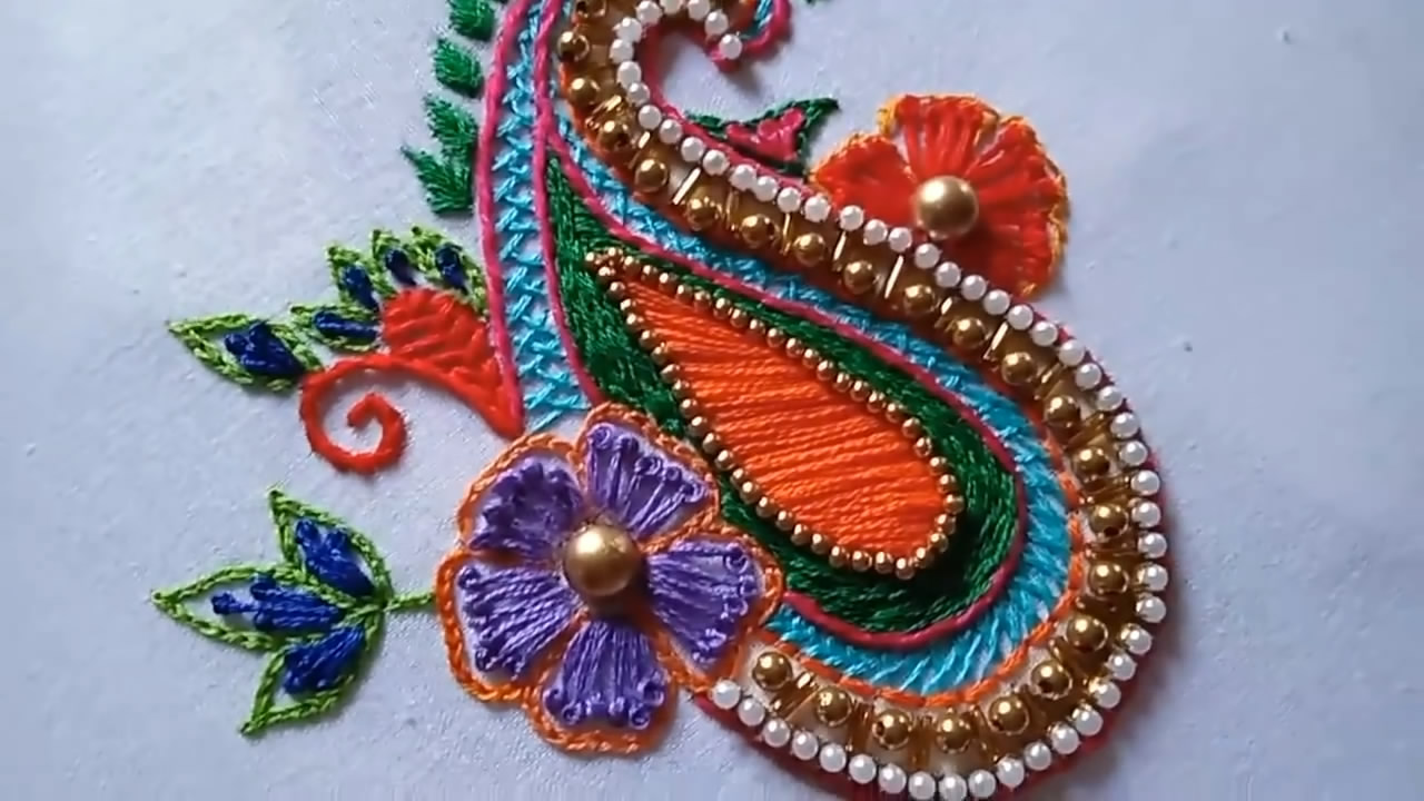 教你超级简单的刺绣,手工刺绣简单又好看教程