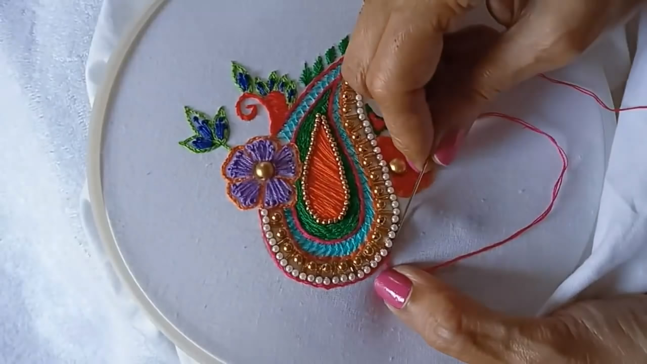 教你超级简单的刺绣,手工刺绣简单又好看教程