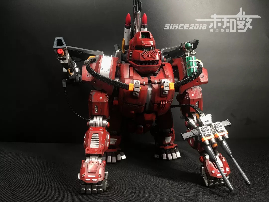 佳作：镇宅巨兽，猩红金刚，索斯机械兽模型涂装作品