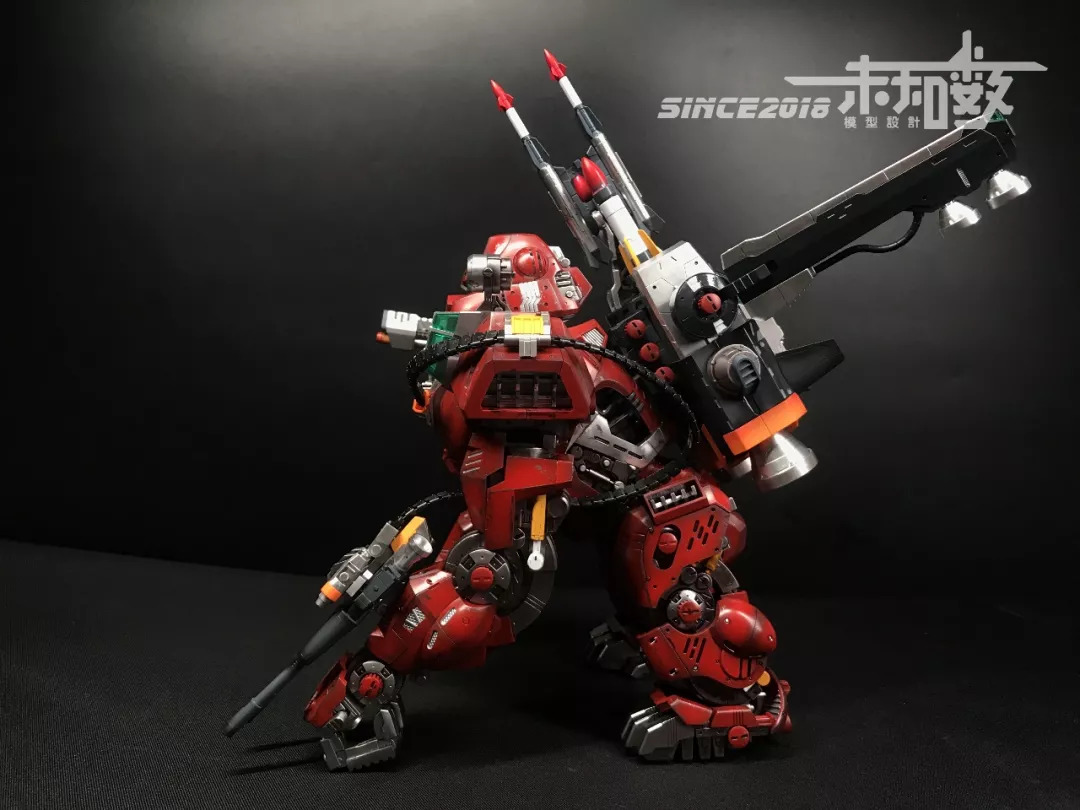 佳作：镇宅巨兽，猩红金刚，索斯机械兽模型涂装作品