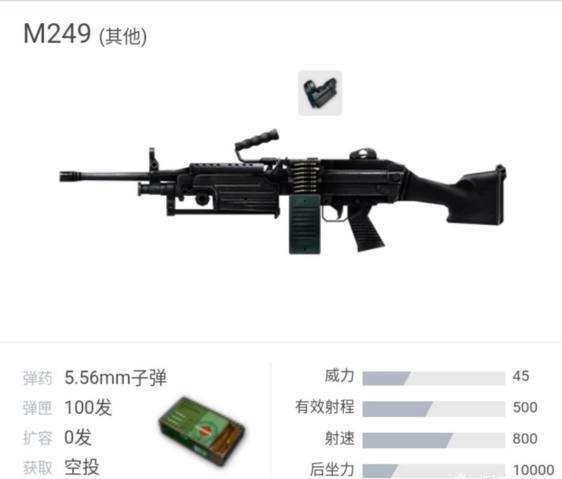 和平精英m249和m416和m762对比,绝地求生m416未来之役升级枪械