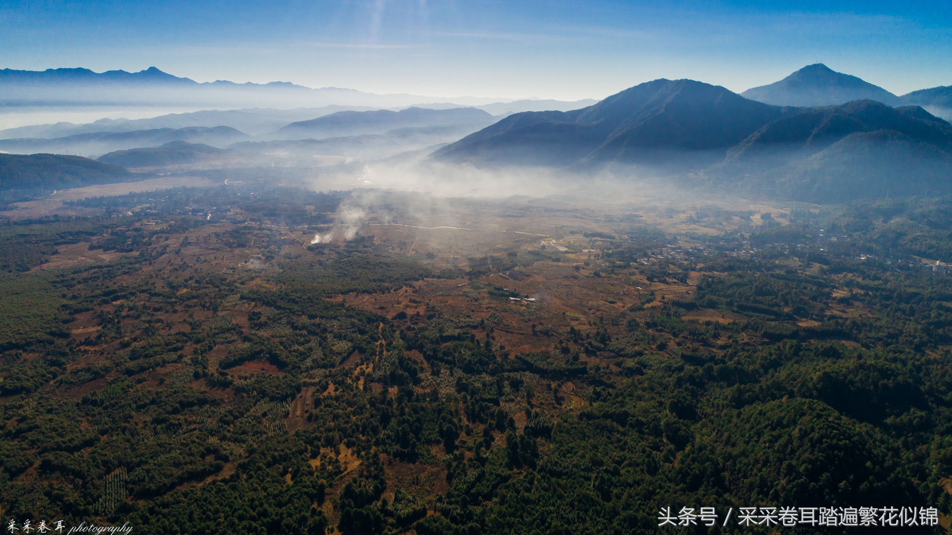空山环葱郁日影幻太极神奇的大小空山之旅