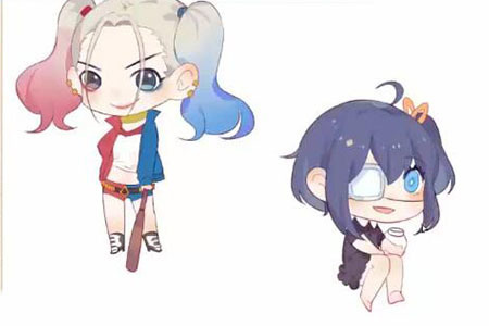 零基础绘画q版人物绘画教程,最近很火的q版名画