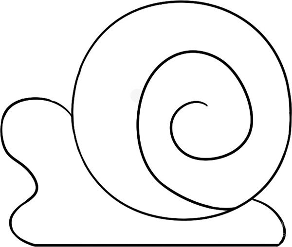 儿童简笔画入门动物0-3岁蜗牛,蜗牛简笔画儿童3-6岁简单