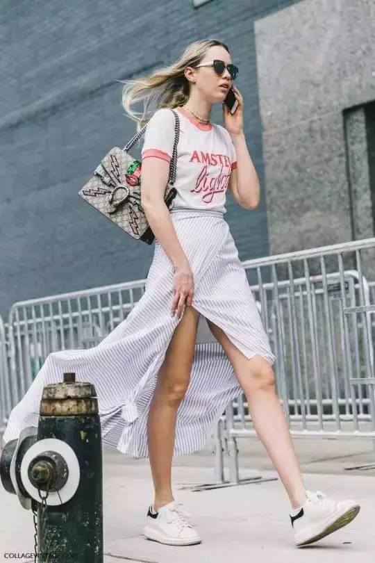 体恤的3种穿法,t恤搭配阔腿裤穿法