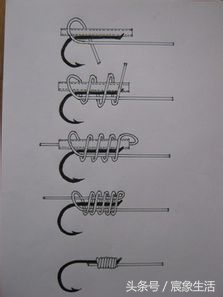 钓大鱼怎么配鱼钩图解大全,常见的鱼钩三种绑法