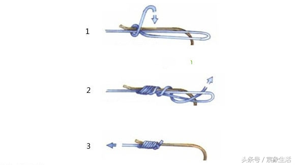 钓大鱼怎么配鱼钩图解大全,常见的鱼钩三种绑法
