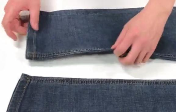裤腿太宽不用针线怎么变窄一点,裤腿太宽怎么办简单方法