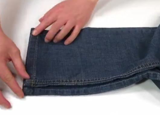 裤腿太宽不用针线怎么变窄一点,裤腿太宽怎么办简单方法