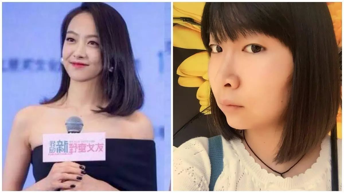 想象的发型和实际的发型对比图,发型真的很重要不同发型差距真大