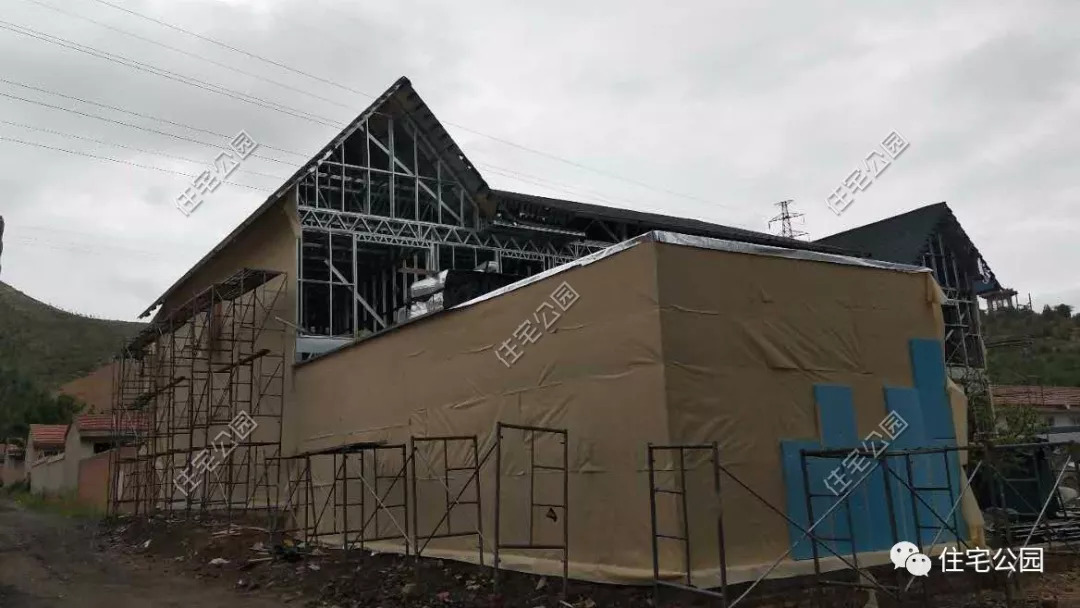 河北保定曲阳轻钢别墅,农村100平方10万元左右的轻钢别墅